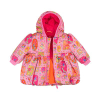 Oilily Charming Pink Printed Coat YF24GCO001