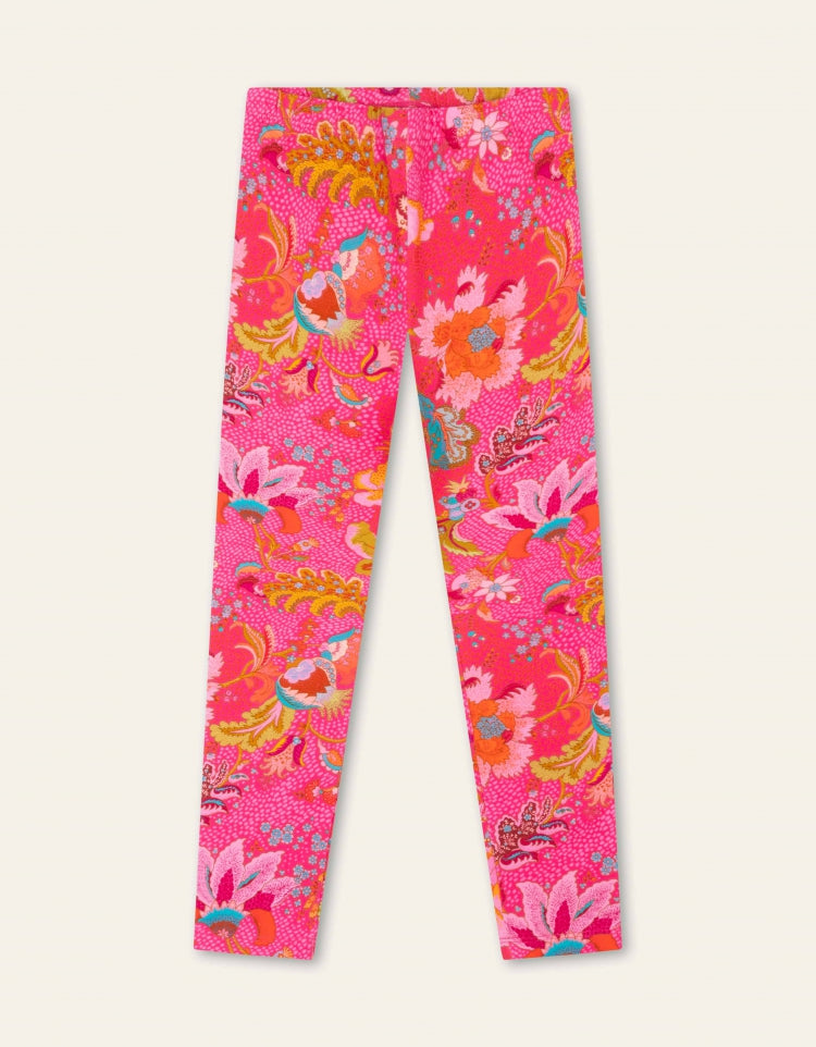 Oilily Harvey Pink Sweater And Peppy Printed Leggings YF24GHJ204 YF24GPA284