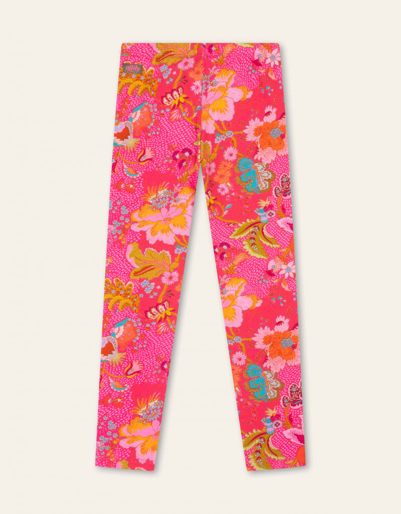 Oilily Harvey Pink Sweater And Peppy Printed Leggings YF24GHJ204 YF24GPA284