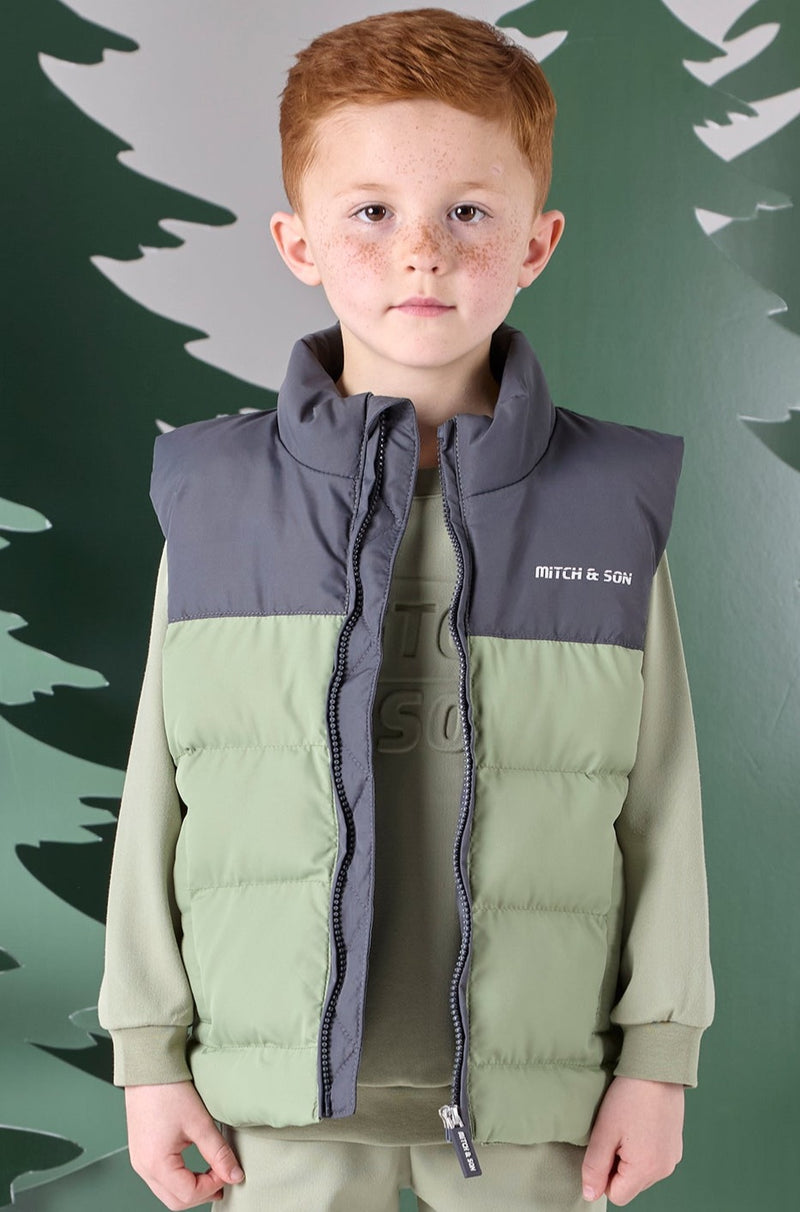 Mitch & Son CAMERON Khaki Gilet MS24603