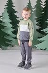 Mitch & Son CHARLIE Dark Grey Cut N Sew Tracksuit MS24606