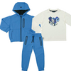 Mayoral Cerulean Blue Zip Up Tracksuit & T Shirt Set 4477 4059 4542