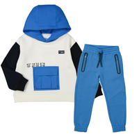 Mayoral Cerulean Blue Pull Over Hoodie & Jogger Set 4457