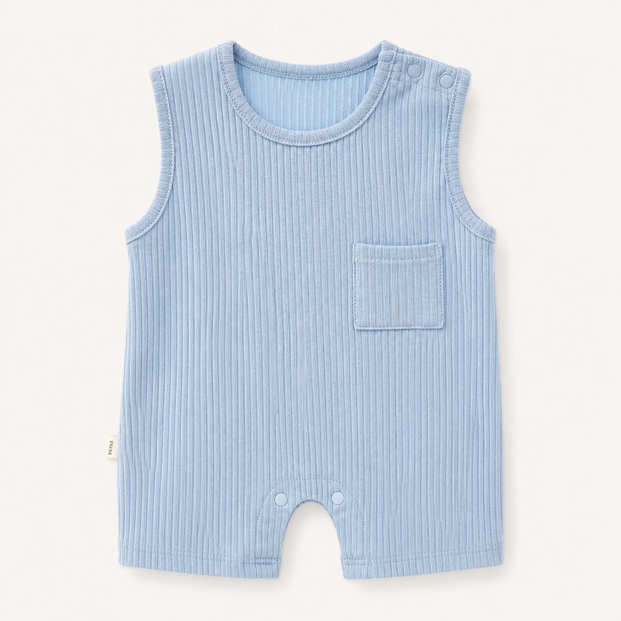 Ribbed Pocket Romper
