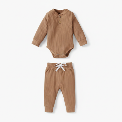 Ribbed Baby Top and Pants Set