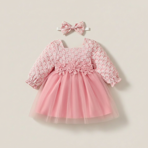 Baby Tulle Dress and Headband Set