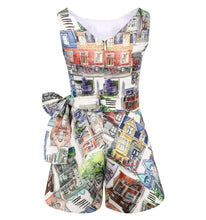 Load image into Gallery viewer, Pan Con Chocolate House Print Playsuit
