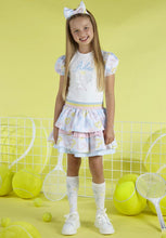 Load image into Gallery viewer, SS23 ADee VALDA Bright White Heart Print Mixed Dress S232707
