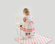 Load image into Gallery viewer, Little A HEATHER Bright White Check Detail Dress LA23210
