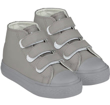 Load image into Gallery viewer, AW22 Mitch &amp; Son &#39;TRIPPLE V&#39; Grey Silver Velcro High Top MS22911
