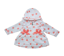 Load image into Gallery viewer, Little A HARPER Bright White Polka Dot Jacket LA23202
