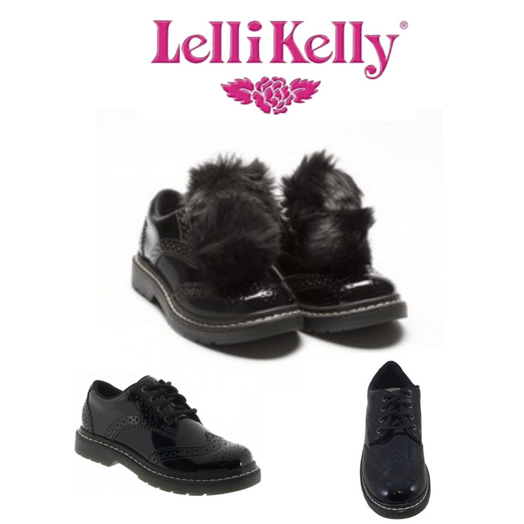 Lelli Kelly Dasia School Shoes with Pom Pom LK8289