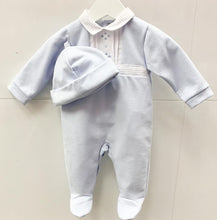 Load image into Gallery viewer, Pastels &amp; co Baby blue baby grow
