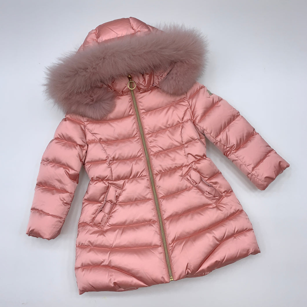 Baby A pink hooded coat
