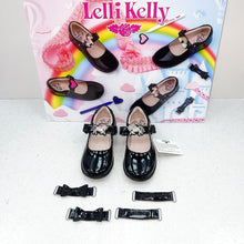 Load image into Gallery viewer, Lelli Kelly Black Patent Leather ‘BLOSSOM UNICORN’ Strap School shoes LK8253
