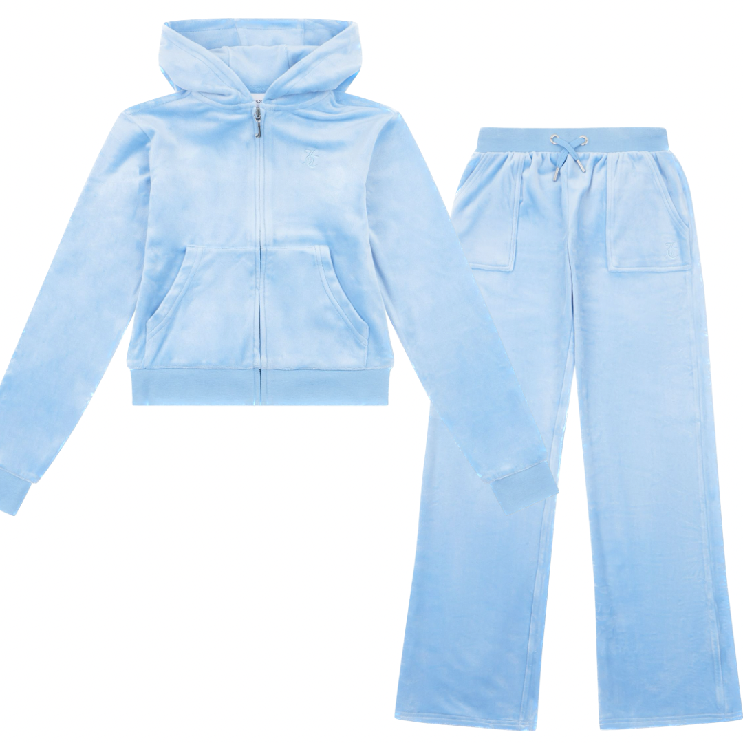 rangle privat Beskæftiget Juicy Couture Baby Blue Zip Up Boot cut Tracksuit – Scamps Kidswear