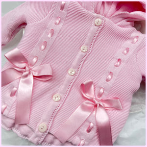 Pretty Originals Pink Knitted Cardigan