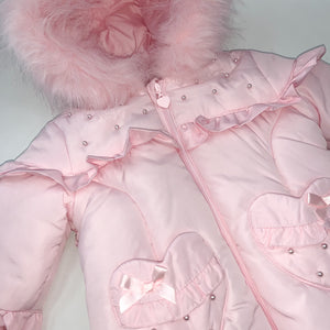 Mintini baby girls pink all in one  suit