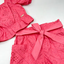 Load image into Gallery viewer, Guess Coral Broderie Anglaise Shorts Set
